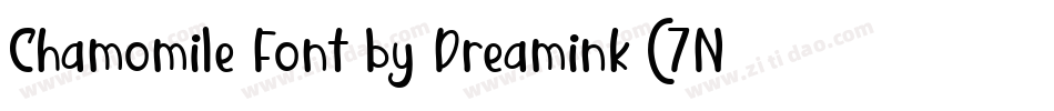 Chamomile Font by Dreamink (7NTypes)字体转换